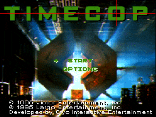 Time Cop title screen for Super Nintendo